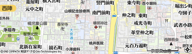 京都府京都市上京区竪神明町周辺の地図