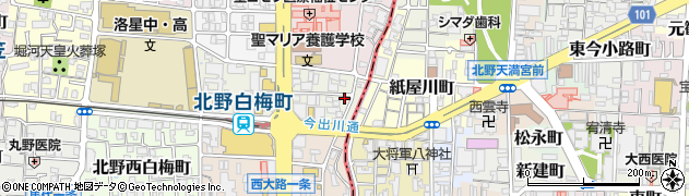京都府京都市北区北野上白梅町49周辺の地図