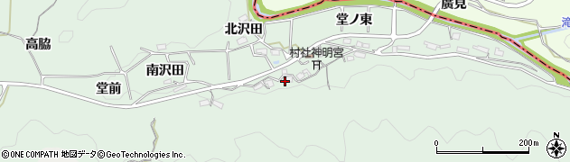 愛知県岡崎市日影町（堂ノ洞）周辺の地図
