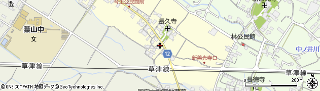 滋賀県栗東市高野64周辺の地図