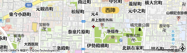 ホームヘルプステーション千本笹屋町周辺の地図