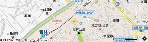 愛知県豊田市若林東町（上り戸）周辺の地図