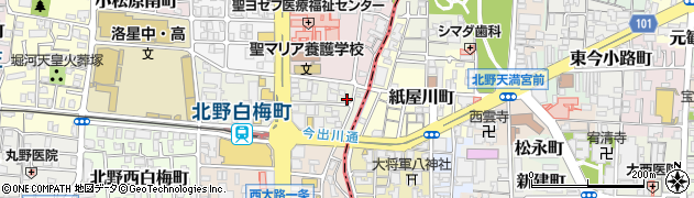 京都府京都市北区北野上白梅町48周辺の地図
