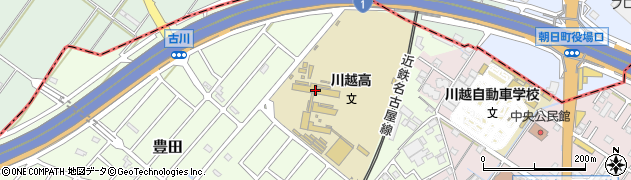 三重県立川越高等学校周辺の地図
