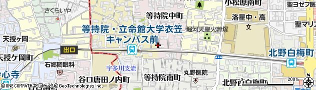 京都府京都市北区等持院中町41周辺の地図