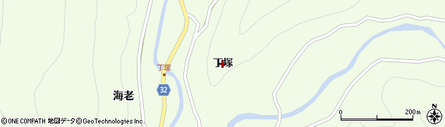 愛知県新城市海老（丁塚）周辺の地図