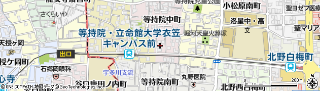 京都府京都市北区等持院中町46周辺の地図