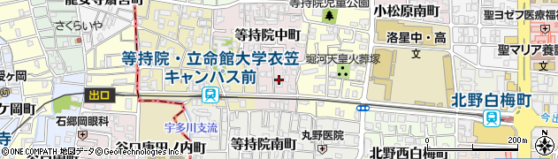 京都府京都市北区等持院中町43周辺の地図