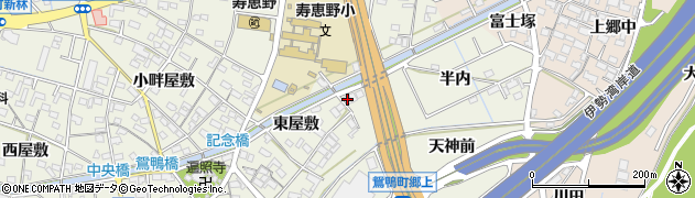 愛知県豊田市鴛鴨町（半内）周辺の地図