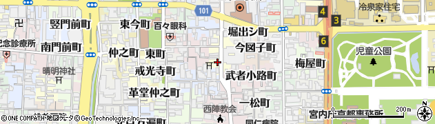 京都府京都市上京区徳大寺殿町周辺の地図