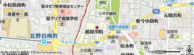 京都市消防局　消防署上京消防署北野消防出張所周辺の地図