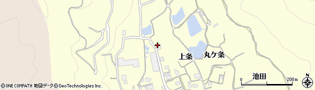 京都府亀岡市稗田野町鹿谷周辺の地図