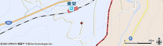 愛知県北設楽郡東栄町三輪丸山周辺の地図