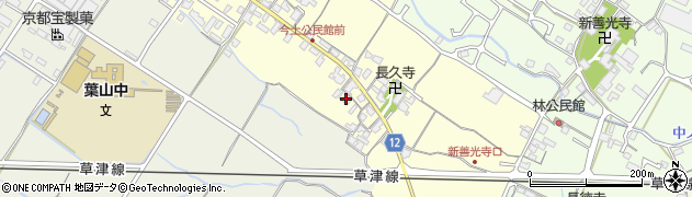 滋賀県栗東市高野70周辺の地図