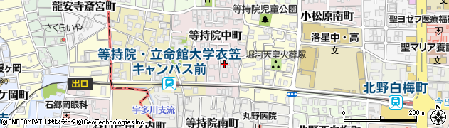 京都府京都市北区等持院中町42周辺の地図