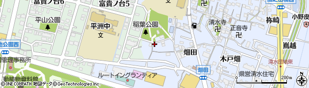 愛知県東海市荒尾町（稲葉）周辺の地図