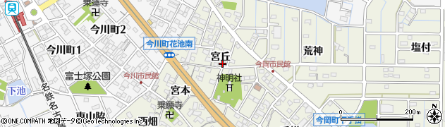 愛知県刈谷市今岡町宮丘周辺の地図