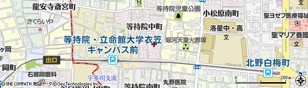 京都府京都市北区等持院中町40周辺の地図