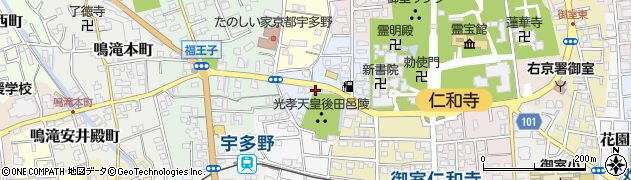 京都府京都市右京区宇多野馬場町10周辺の地図