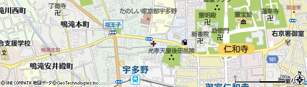 京都府京都市右京区宇多野馬場町31周辺の地図