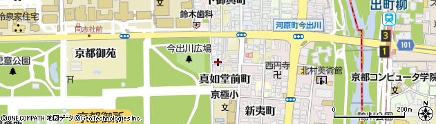 京都府京都市上京区真如堂突抜町周辺の地図