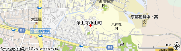 京都府京都市左京区浄土寺小山町周辺の地図