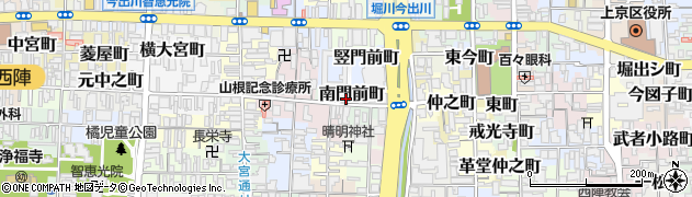京都府京都市上京区南門前町周辺の地図