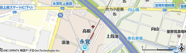 愛知県豊田市永覚町高根49周辺の地図
