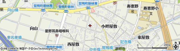 愛知県豊田市鴛鴨町西屋敷106周辺の地図
