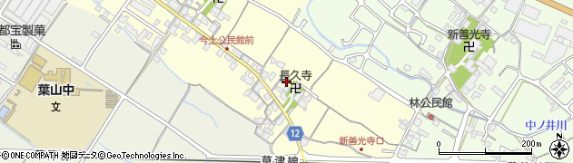滋賀県栗東市高野58周辺の地図