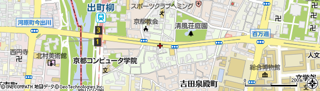 京都府京都市左京区田中関田町周辺の地図