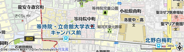 京都府京都市北区等持院中町34周辺の地図