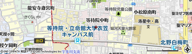 京都府京都市北区等持院中町32周辺の地図