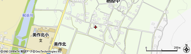 岡山県美作市楢原中320周辺の地図