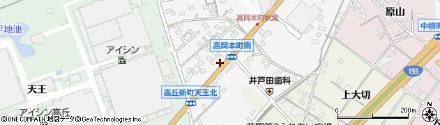 愛知県豊田市高岡本町南周辺の地図