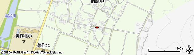 岡山県美作市楢原中306周辺の地図