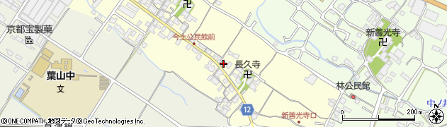 滋賀県栗東市高野80周辺の地図