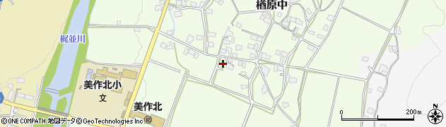 岡山県美作市楢原中323周辺の地図