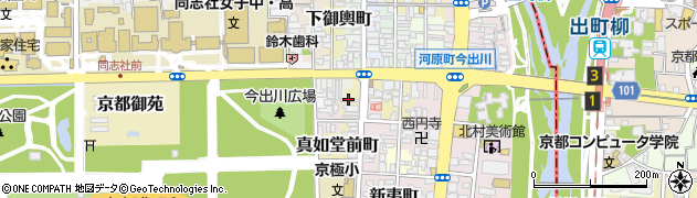 京都府京都市上京区真如堂前町周辺の地図