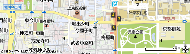 京都府京都市上京区北小路室町周辺の地図