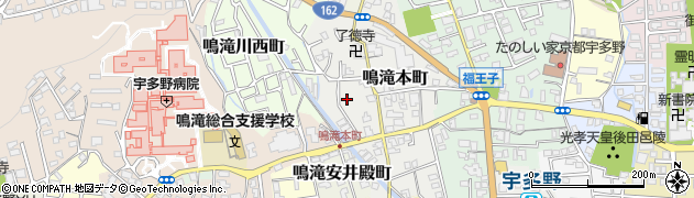 京都府京都市右京区鳴滝本町周辺の地図