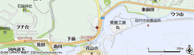 愛知県豊田市花沢町（横山）周辺の地図