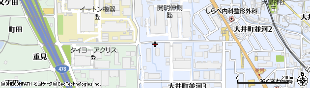 ヤサカ商事株式会社　亀岡営業所周辺の地図