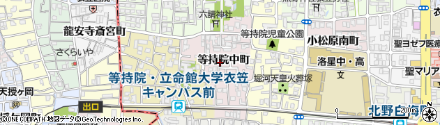 京都府京都市北区等持院中町33周辺の地図