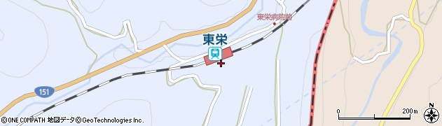 東栄駅周辺の地図
