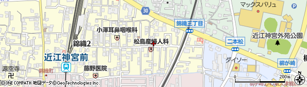 滋賀銀行錦織支店周辺の地図
