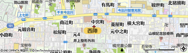 京都府京都市上京区中宮町311周辺の地図