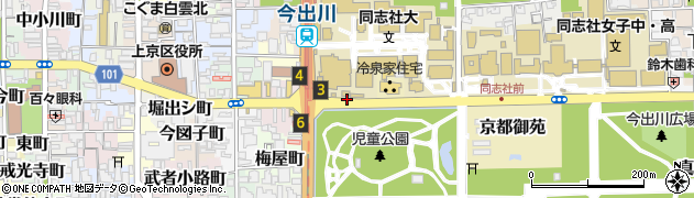 京都府京都市上京区玄武町周辺の地図