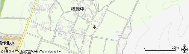 岡山県美作市楢原中954周辺の地図