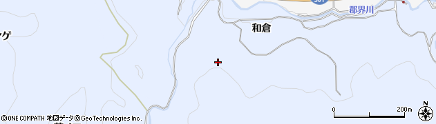 愛知県豊田市田折町（和倉）周辺の地図